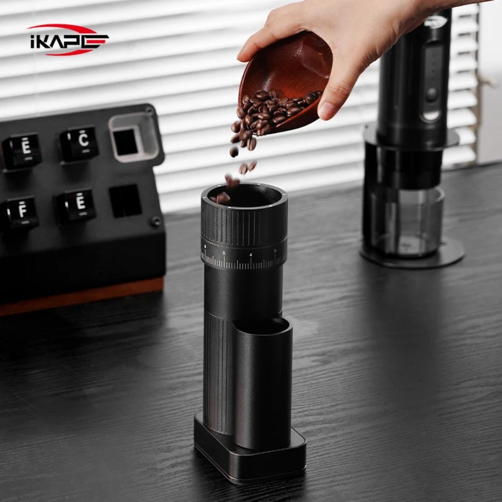 IKAPE Molino Eléctrico de Café - Hexagonal Burr 100 Pasos